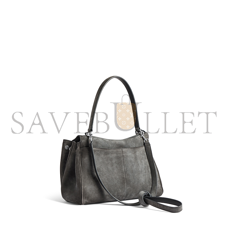 BALENCIAGA WOMEN'S RODEO HANDBAG SMALL IN STORM GREY 7897792AB4G1143 (27*20*10cm)